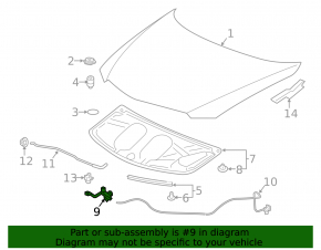 Acura ILX 13-18 Hood Lock