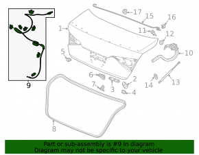 Honda Civic XI FE/FL 22-26 4d Trunk Release Cable