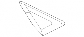 Lexus ES 19-26 rear left door triangle chrome