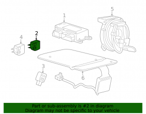 Airbag Sensor Front Right GMC Terrain 18-