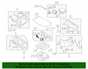 Battery Cover Hyundai Sonata 11-15 Type 1