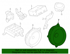 Subaru Forester 2025-2026 front left door speaker