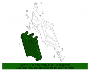 Additional cooling radiator for Audi S4 17-25