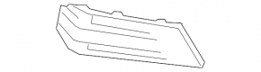 Front bumper grille right Audi A4 B9 17-19 s-line, without radar, dark chrome