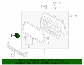 20-21 Toyota Tundra grille emblem