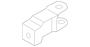 Radiator bracket upper left Porsche Cayenne 958 11-17