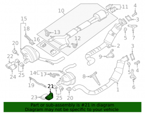 Exhaust pipe tip right outer Porsche Panamera 14-16 4.8 GTS with clamp