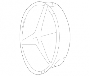 Base of the radiator grill emblem grill Mercedes Metris W447 16-23