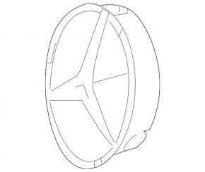 Base of the radiator grill emblem grill Mercedes Metris W447 16-23