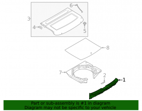 Mazda CX-30 20 trunk opening trim - black