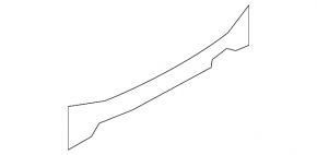 Mazda CX-7 06-12 rear bumper absorber