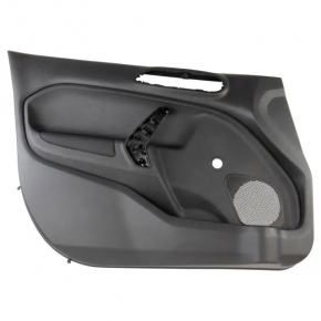 Door trim card front left Ford Fiesta 11-19 black plastic