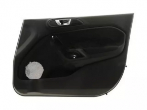 Door trim card front left Ford Fiesta 11-19 black plastic