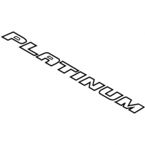 Ford Fusion mk5 13-18 trunk lid PLATINUM emblem