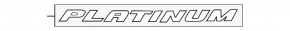 Ford Fusion mk5 13-18 trunk lid PLATINUM emblem