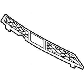 Ford Edge 19 Front Bumper Lower Grille - Without Engine Heater, ST, ST-Line