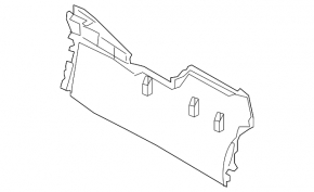 Mazda CX-9 16-23 rear right side center console trim, black