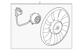 Chevrolet Cruze 11-16 Cooling Fan