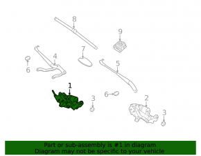 Right windshield wiper motor for Mercedes W221