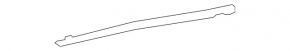 Rear bumper mounting strip right Mercedes W221 06-13