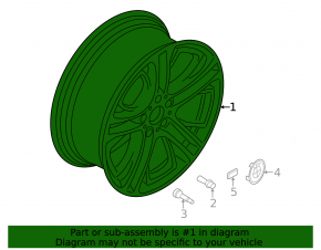 Wheel disk R18 BMW X3 F25 11-17 307 style, light curb