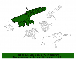 Chevrolet Bolt 17-21 dashboard air duct trim