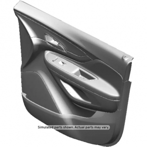 Door trim card front right Buick Encore 17-19 black