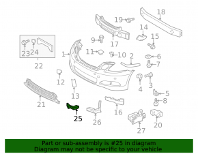 Brake Cooling Duct Right Lexus GS350 GS450h 08-11