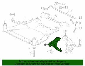 Lower control arm front right Nissan Altima 19-