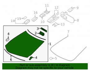Windshield Lexus RX350 RX450h 16-17 for rain sensor, for lane keeping camera, sand