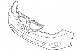 Subaru Impreza WRX GH 2008-2011 bare front bumper without lip