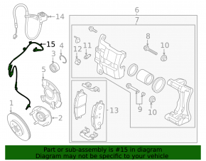 Front left ABS sensor Hyundai Venue 20-26