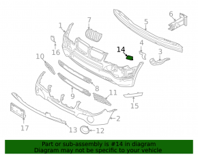 Right headlight washer cap for BMW X3 E83 03-10
