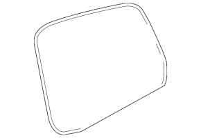 Rubber seal for the tailgate of a Toyota Highlander 2008-2013