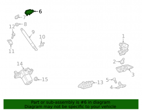 Left tailgate hinge Toyota Prius 50 Prime 17-22 T=2.0