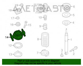 Rear right shock absorber support VW Touareg 11-17