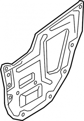 Inner door panel, rear right, Infiniti QX50 19-20