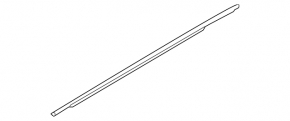 Molding door-glass central rear right Kia Sorento 10-15 chrome