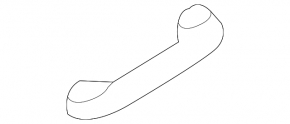 Ceiling handle rear right Hyundai Sonata 18-19 black