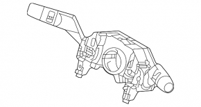 Mitsubishi Outlander 22-25 auto steering column switch assembly, under fog lights and rain sensor