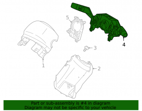 Mitsubishi Outlander 22-25 auto steering column switch assembly, under fog lights and rain sensor