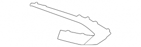 Right front bumper molding for Kia Sportage 23-25