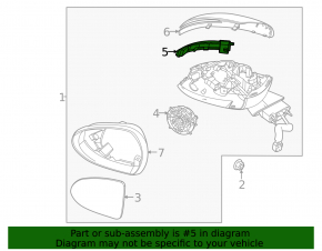Left side mirror turn signal repeater Kia K5 21-24