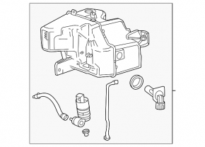 Acura ZDX 24-26 Windshield Washer Reservoir