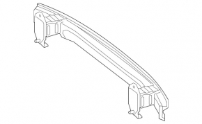Rear bumper reinforcement Mercedes GLC 16-19