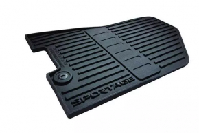 Set of floor mats for Kia Sportage 17-22, black rubber