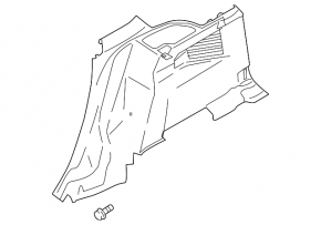 Right arch trim Ford C-max MK2 13-18 black