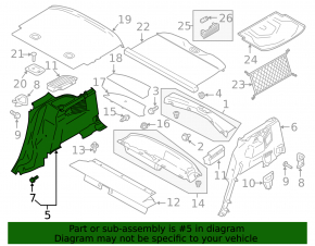 Right arch trim Ford C-max MK2 13-18 black