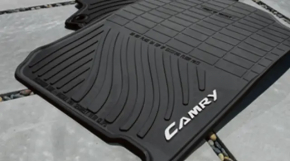 Floor mat front left Toyota Camry v50 12-14 usa rubber, black