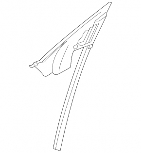 Front right door glass guide for Mercedes CLA 14-19